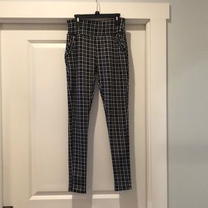 Plaid stretchy pants